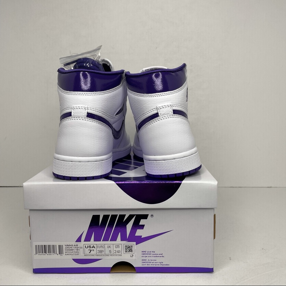 Nike Air Jordan 1 Retro High WMNS Purple Metallic - Picture 4 of 4